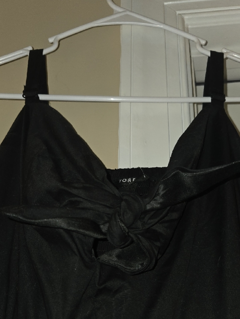 torrid Black Midi A-Line Dress with V-Neck - Picture 2 of 5
